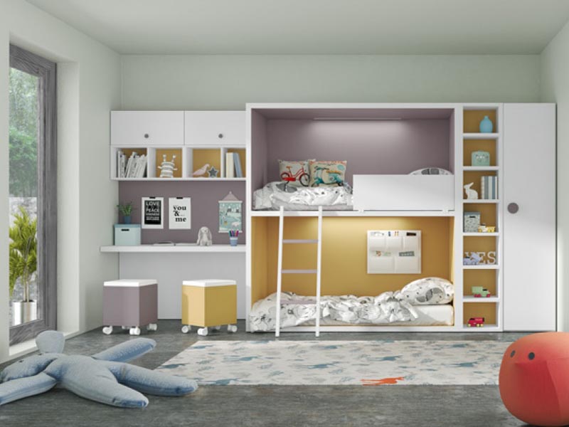 giuong tang da nang voi tu quan ao