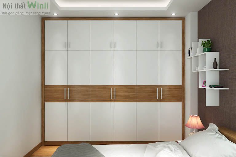 sử dụng tủ quần áo kịch trần tối ưu không gian phòng nhỏ