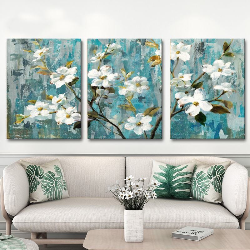 tranh treo tuong nghe thuat dep hinh hoa lan trang